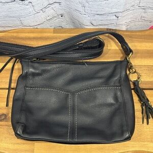 The Sak Chic Black Leather Crossbody Bag